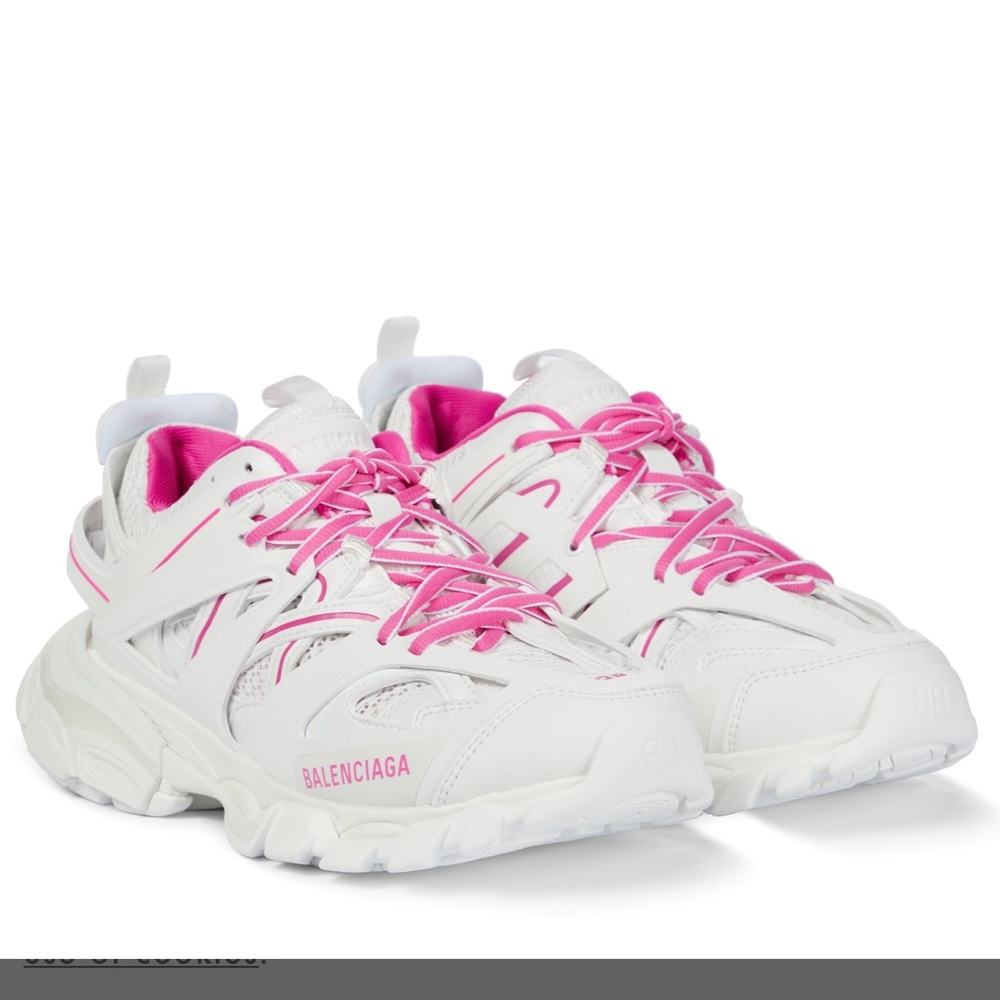 balenciaga track pink sneakers